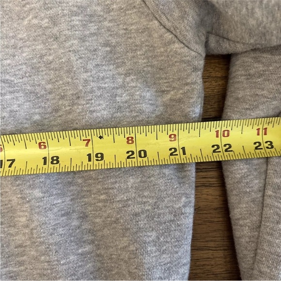 Adidas Pullover Hoodie Men Sz M Gray Sweatshirt Gold Liquid Foil - Picture 4 of 11